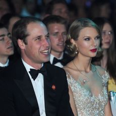 Prince William and Taylor Swift at the Winter Whites Gala in aid of Centrepoint