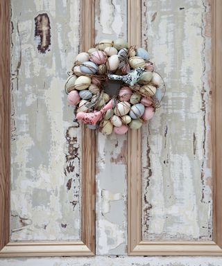 Easter wreath with egg wreath