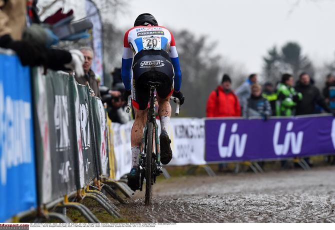 Mathieu van der Poel (BKCP-Powerplus) on his way to winning the World Cup