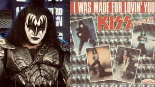 Gene Simmons, and Kiss' I Was Made For Lovin' You single artwork