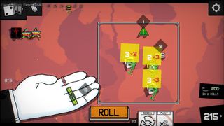 Rolling a selection of strange and colorful dice in Dice A Million