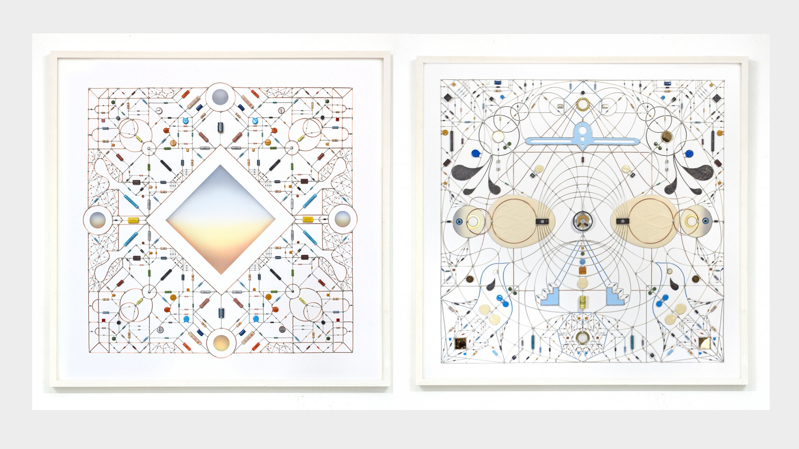 Leonardo Ulian's technological mandalas side by side.