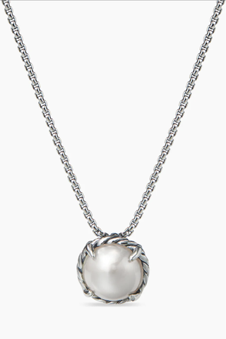 Petite Chatelaine® Necklace in Sterling Silver With Pearl, 10mm