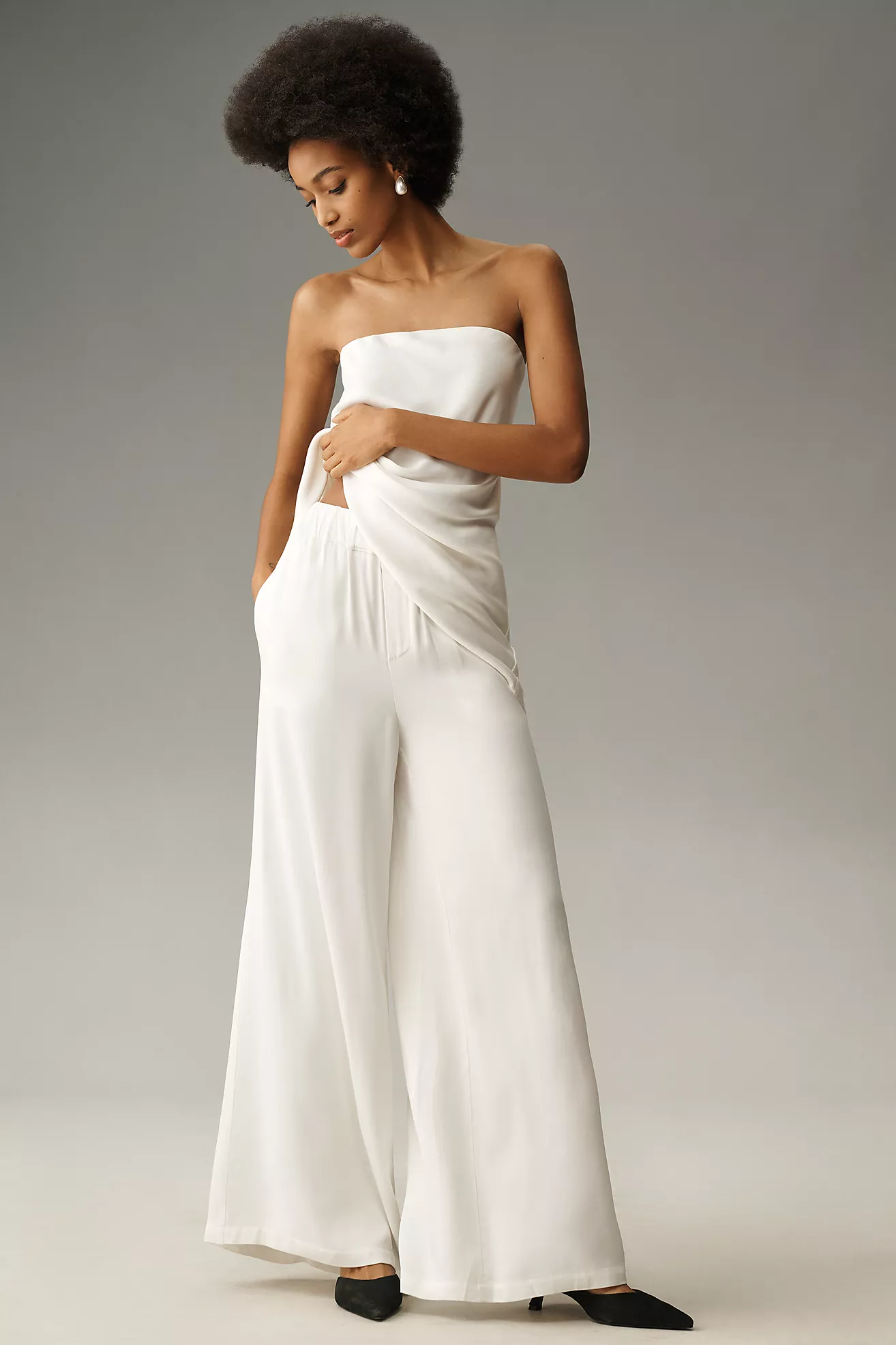 By Anthropologie Silky Pull-On Trousers