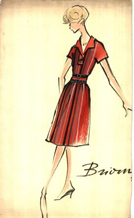 womenswear illustration by Luigi Tarquini