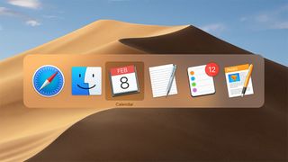 An image of macOS’s app switcher.