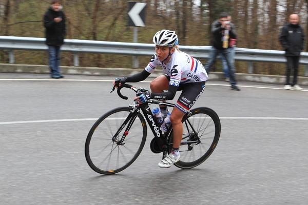 Emma Pooley (Garmin-Cervelo) won the mountains competition on her way to her repeat of 2008 victory in Trofeo Binda