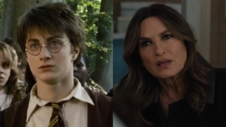 From left to right: Daniel Radcliffe in Harry Potter and the Prisoner of Azkaban and Mariska Hargitay in Law & Order: SVU. 