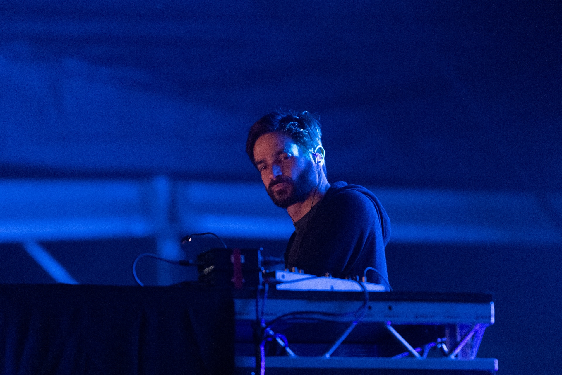 Jon Hopkins headlines The Grand Parade stage during the first day of Connect Music Festival at The Royal Highland Centre