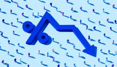 Slippery slope wide discounts in investment trusts concept