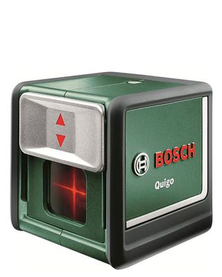 Product shot of Bosch GLL25 Quigo, one of the best laser levels for DIY