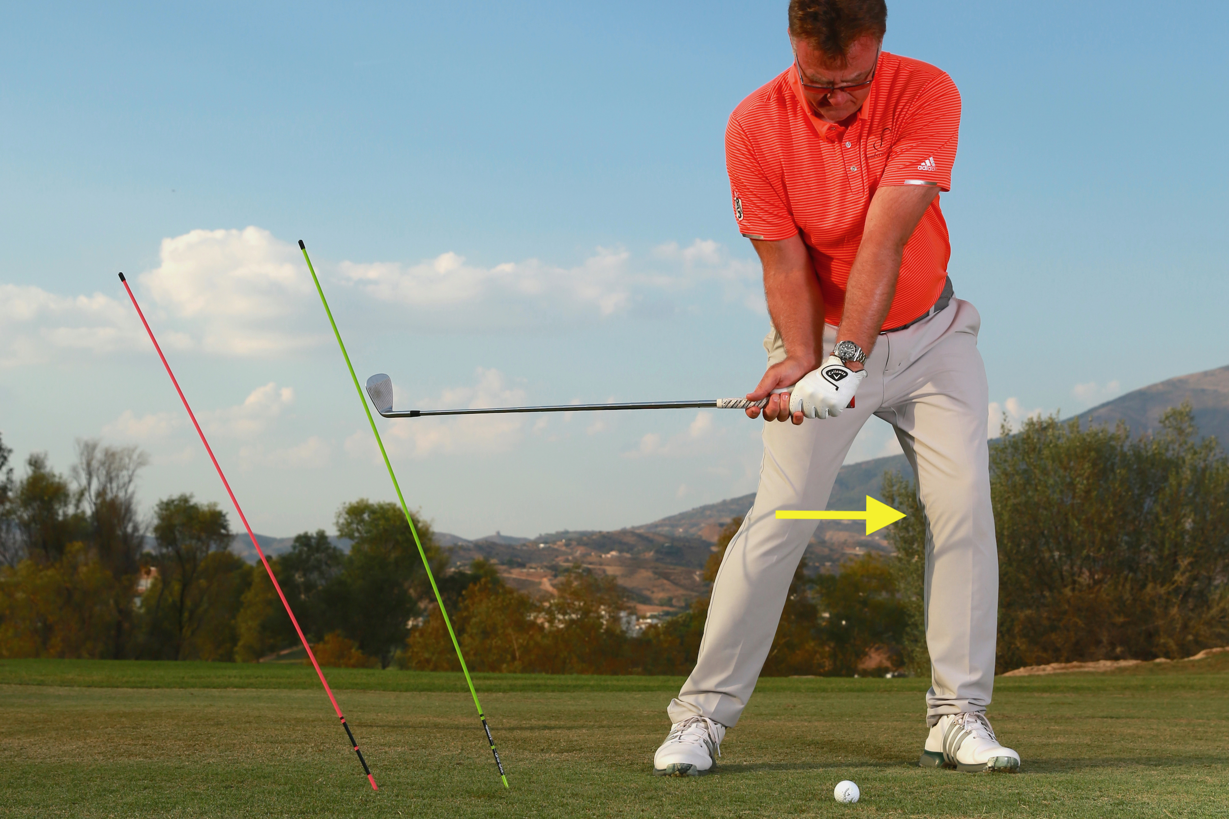 How to hit an iron - downswing