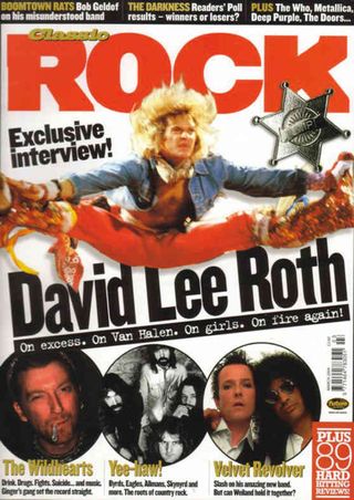 The cover of Classic Rock magazine issue 64 featuring David Lee Roth