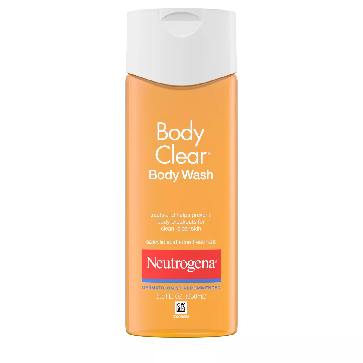 Neutrogena Body Clear Acne Body Wash With Glycerin for Breakout Treatment - 8.5 Fl Oz: Paraben-Free, Oil-Free, Sensitive Skin