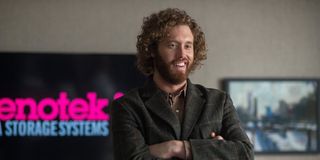 TJ Miller arms crossed in Office Christmas Party