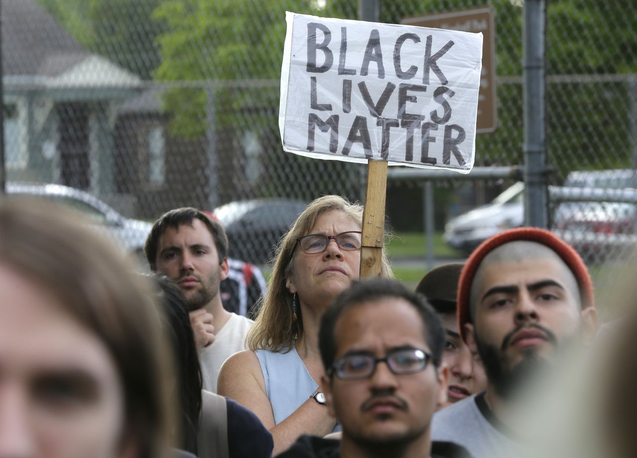 Protesters in Olympia