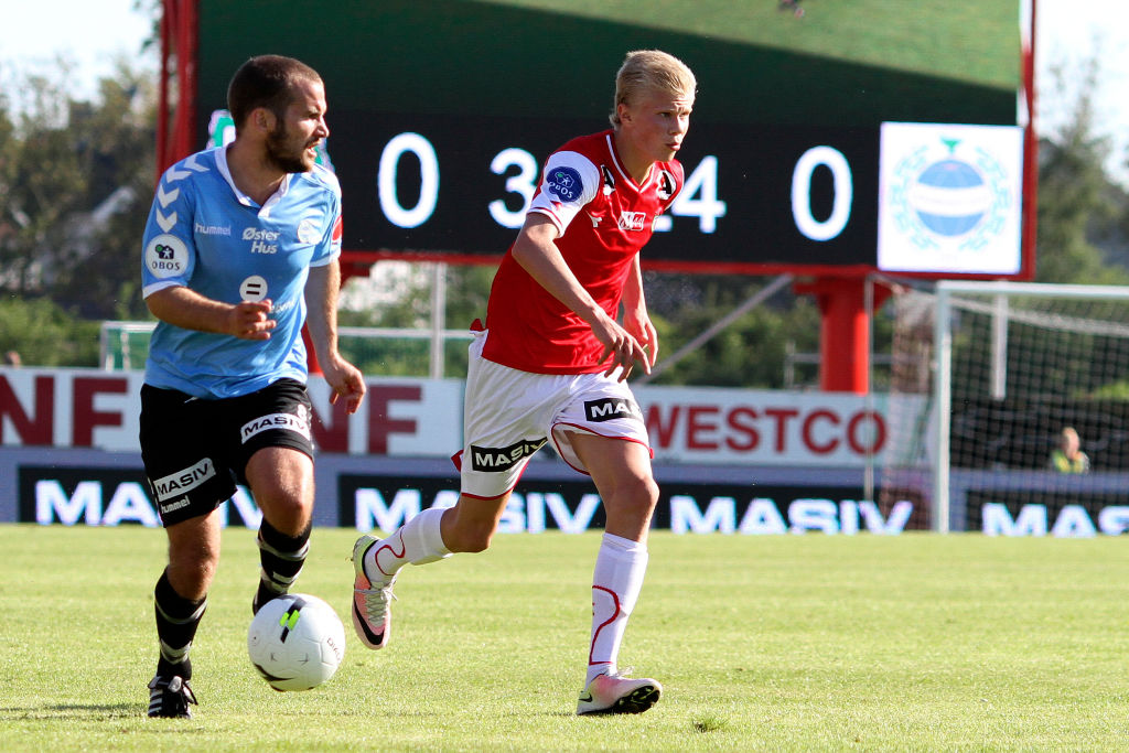 Erling Haaland quando jovem