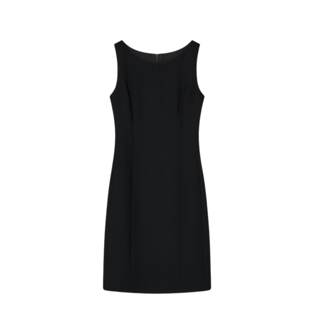 Emporio Armani, Waffle-Weave Technical Fabric Sheath Dress