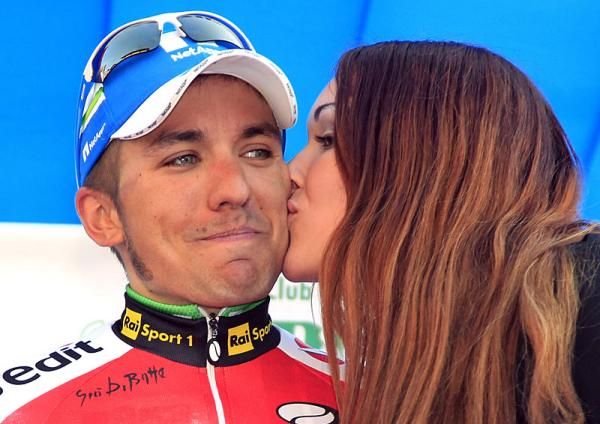 A kiss for Cesare Benedetti (Team NetApp)