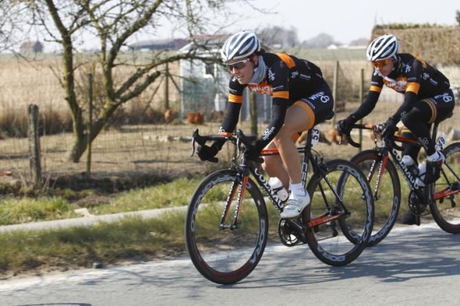 Danni King made her debut for Wiggle Honda Team today