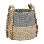 Birch Lane™ Armadi Two Tone Wicker Basket With Handles & Reviews | Wayfair