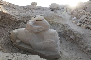 ram-headed sphinx of gebel el-silsila