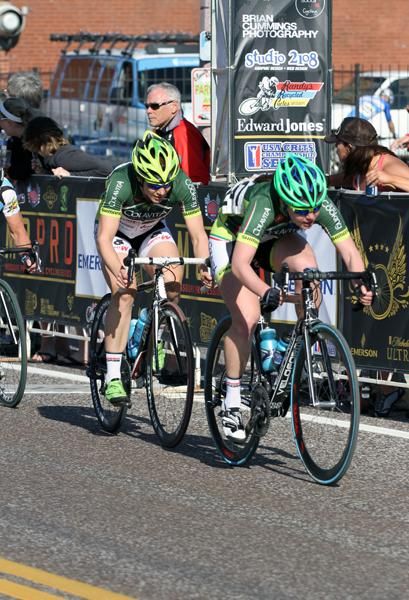 Action from the women's event
