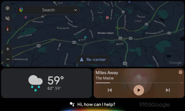 Android Auto's latest beta update features a redesigned Assistant UI.