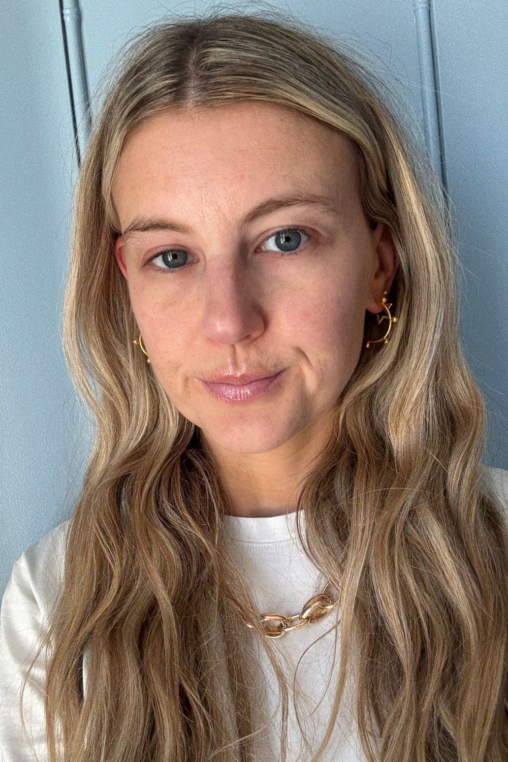 Katie Thomas after using the Merit Great Skin Double Cleanse