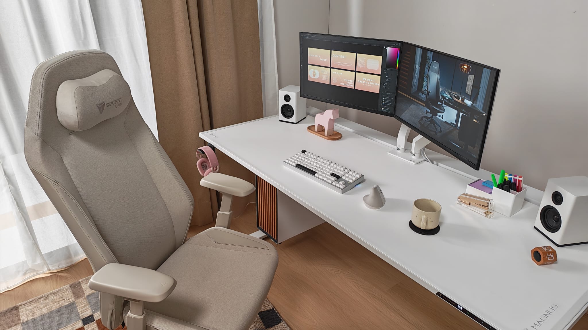 The Dune+ Secretlab Atlas in a Secretlab home office setup