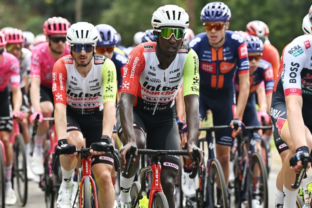 LAGOS PORTUGAL FEBRUARY 19 Biniam Girmay of Eritrea and Team Intermarche Wanty competes during the 51st Volta ao Algarve em Bicicleta Stage 1 a 1922km stage from Portimao to Lagos on February 19 2025 in Lagos Portugal Photo by Tim de WaeleGetty Images