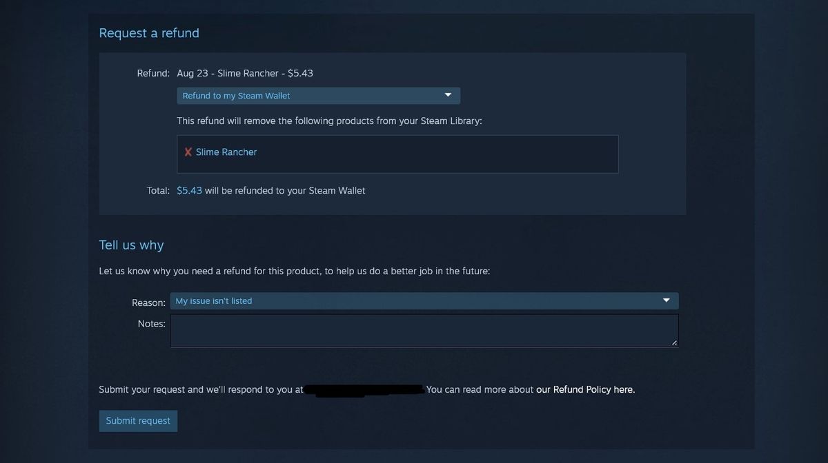 How to refund a game on Steam | Android Central
