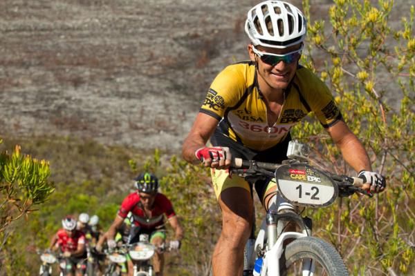Burry Stander of Team 36One-Songo-Specialized relaxed and smiling during stage 4