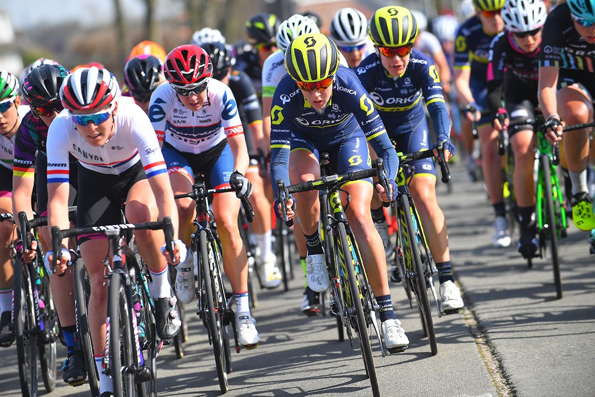 Hannah Barnes and Jessia Allen at Gent-Wevelgem