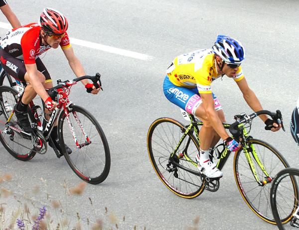 Damiano Cunego (Lampre - ISD) and Levi Leipheimer (RadioShack)