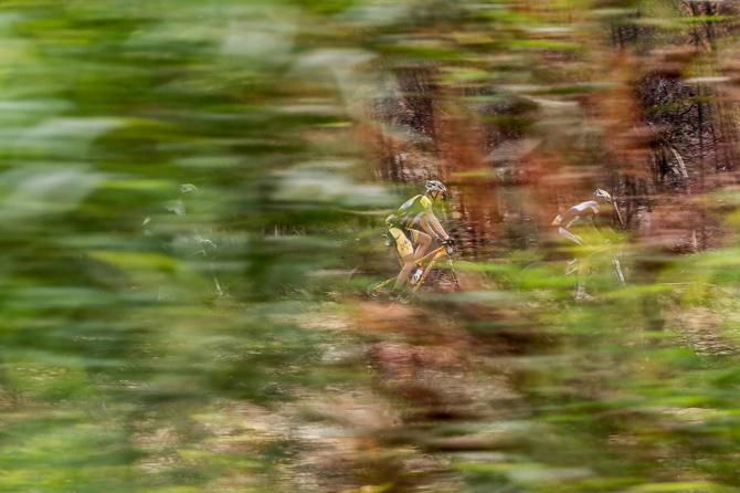 The leaders go by so fast they are a blur