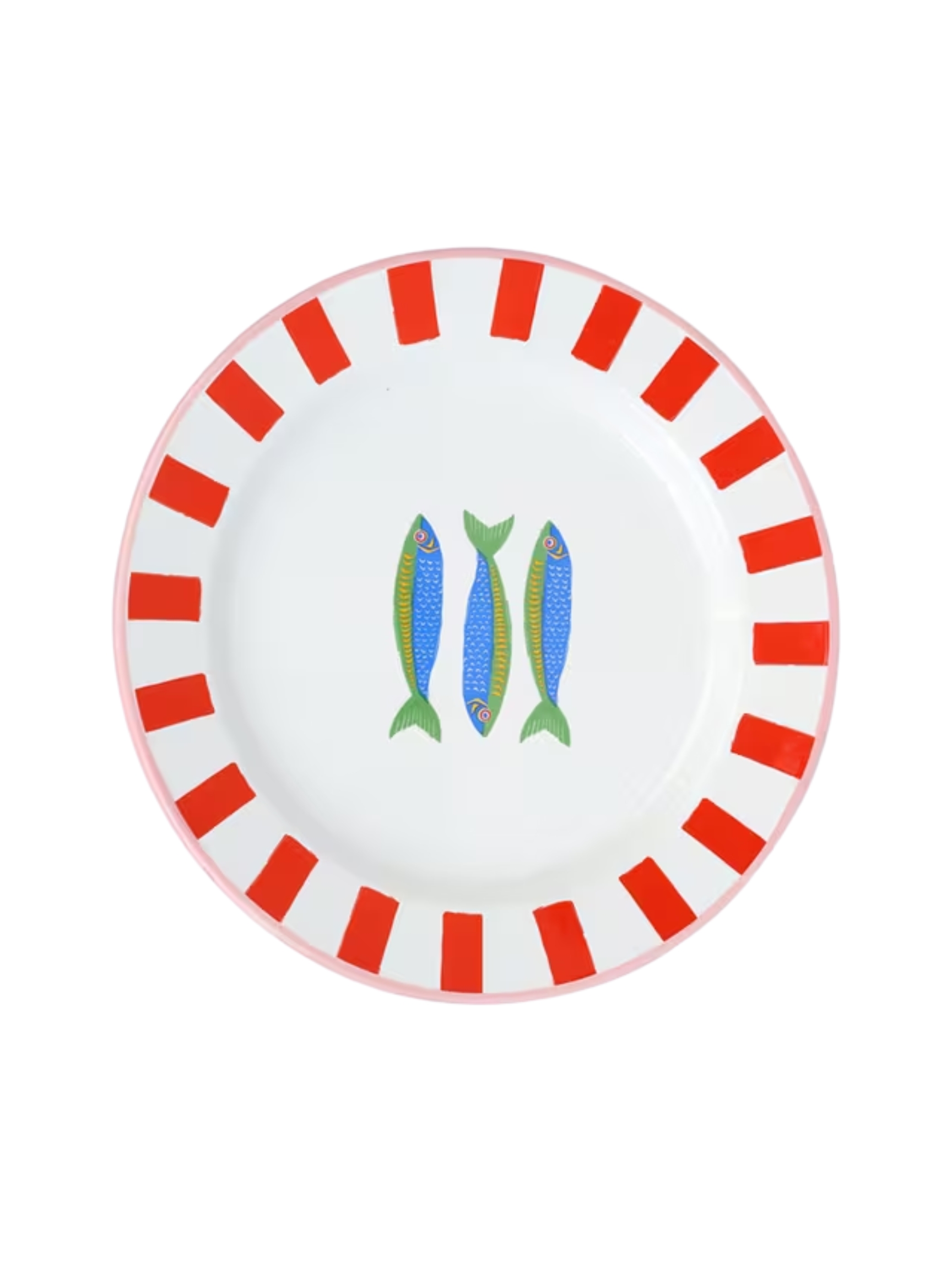 Bon Appetit Fish Enamel Plate.