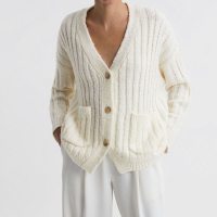 Annie Relaxed Wool Blend Cardigan | Was £198 now £78