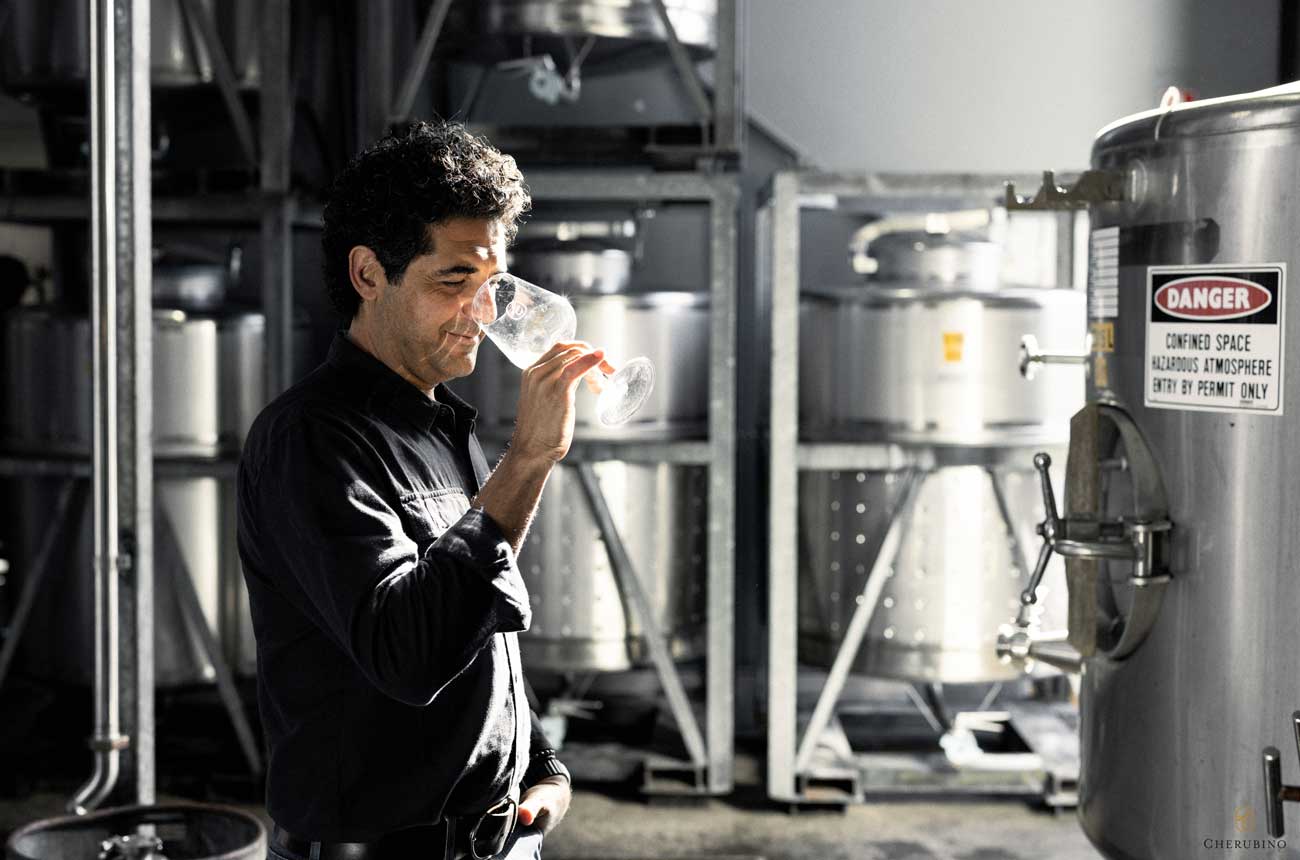 Larry Cherubino in the winery