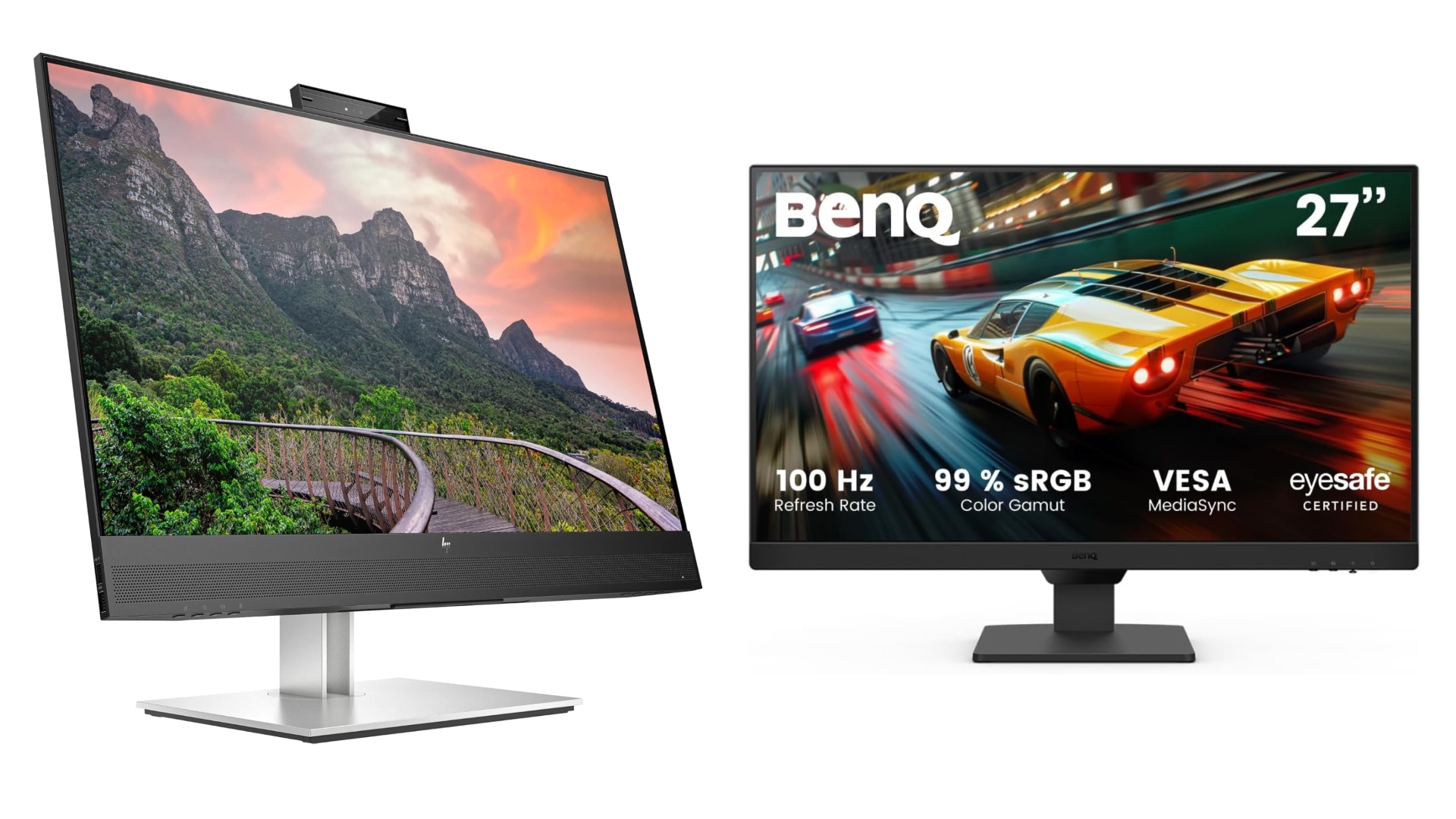 HP and BenQ monitors