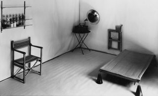 black and white photo Hannes Meyer’s Co-op room from 1926