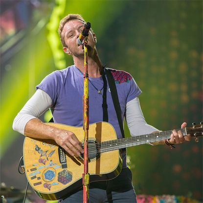 san diego, ca october 08 musician chris martin of coldplay performs on stage at sdccu stadium on october 8, 2017 in san diego, california photo by daniel knightongetty images
