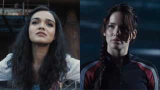 Rachel Zegler in Ballad of Songbirds and Snakes and Jennifer Lawrence in The Hunger Games
