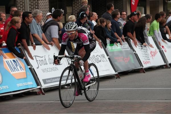 Tivers rode the final kilometres on his own.