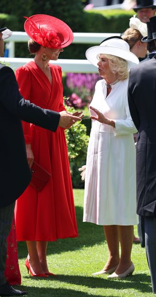 Queen Camilla and Princess Kate at Royal Ascot
