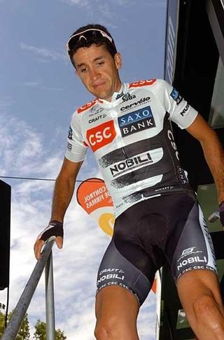 Tour de France champion Carlos Sastre, 33, at the Vuelta a España