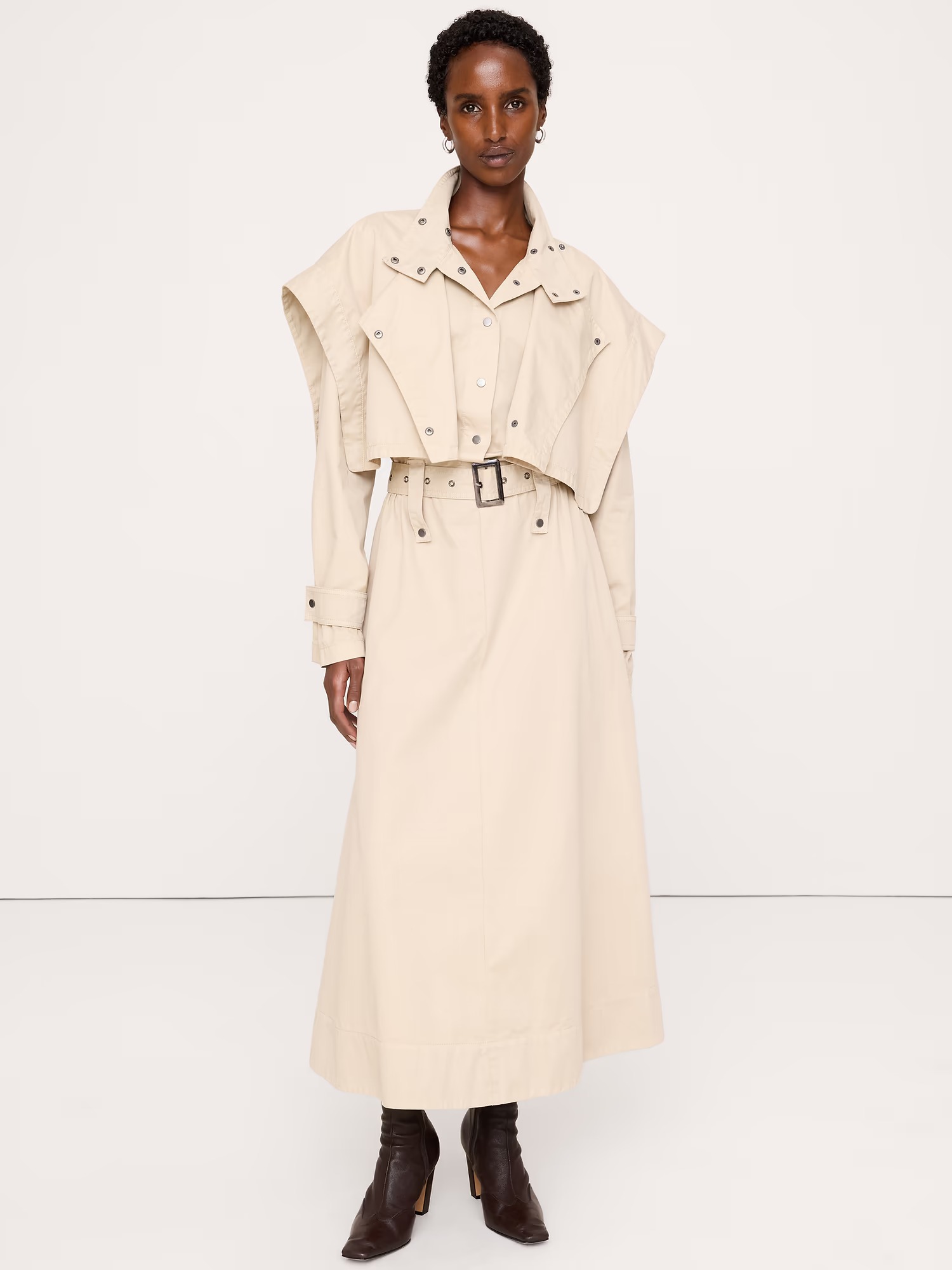 Banana Republic, Cotton Twill Utility Trench Dress