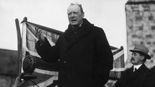 Winston Churchill on the campaign trail