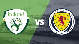 Ireland vs Scotland international football badges