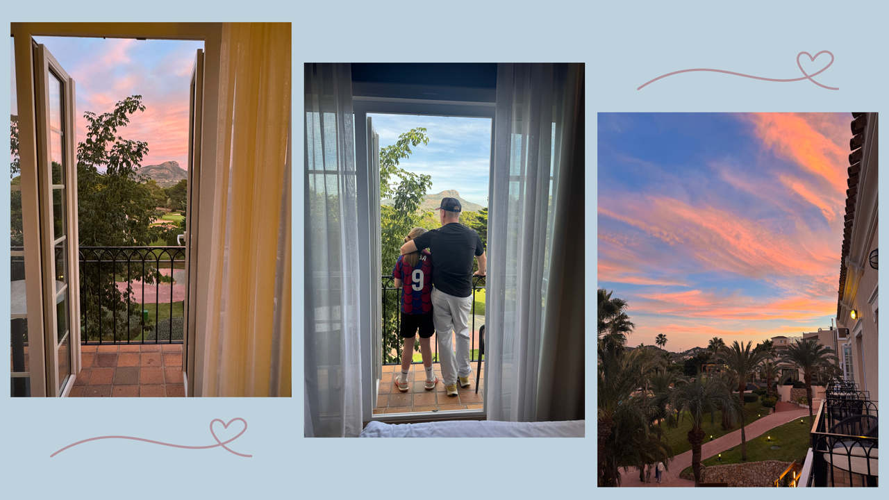 Three images taken during our stay at La Manga Club in Spain